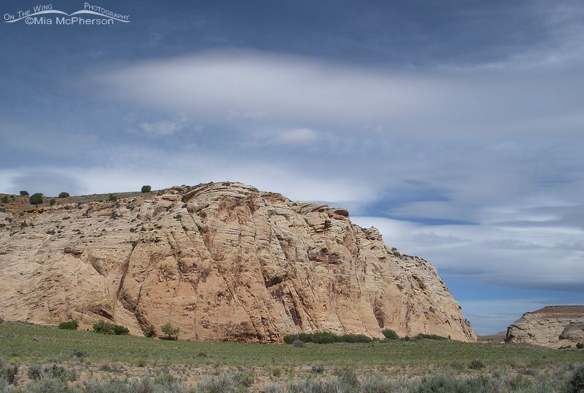Many of the impressive landforms in the San Rafael Swell consist of Jurassic Navajo Sandstone, Triassic Wingate Sandstone, and Permian Coconino Sandstone